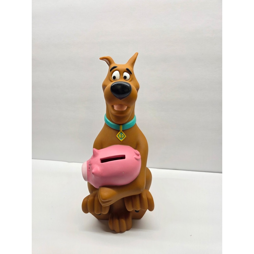 Vintage 1998 Scooby-Doo Piggy Bank Coin Bank Hanna-Barbera Cartoon Collectible